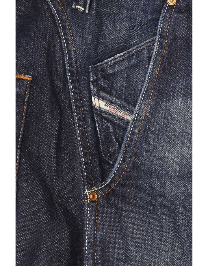 Diesel Herre Pheyo Distressed Straight Jeans W33 L34 Marineblå Bomuld
