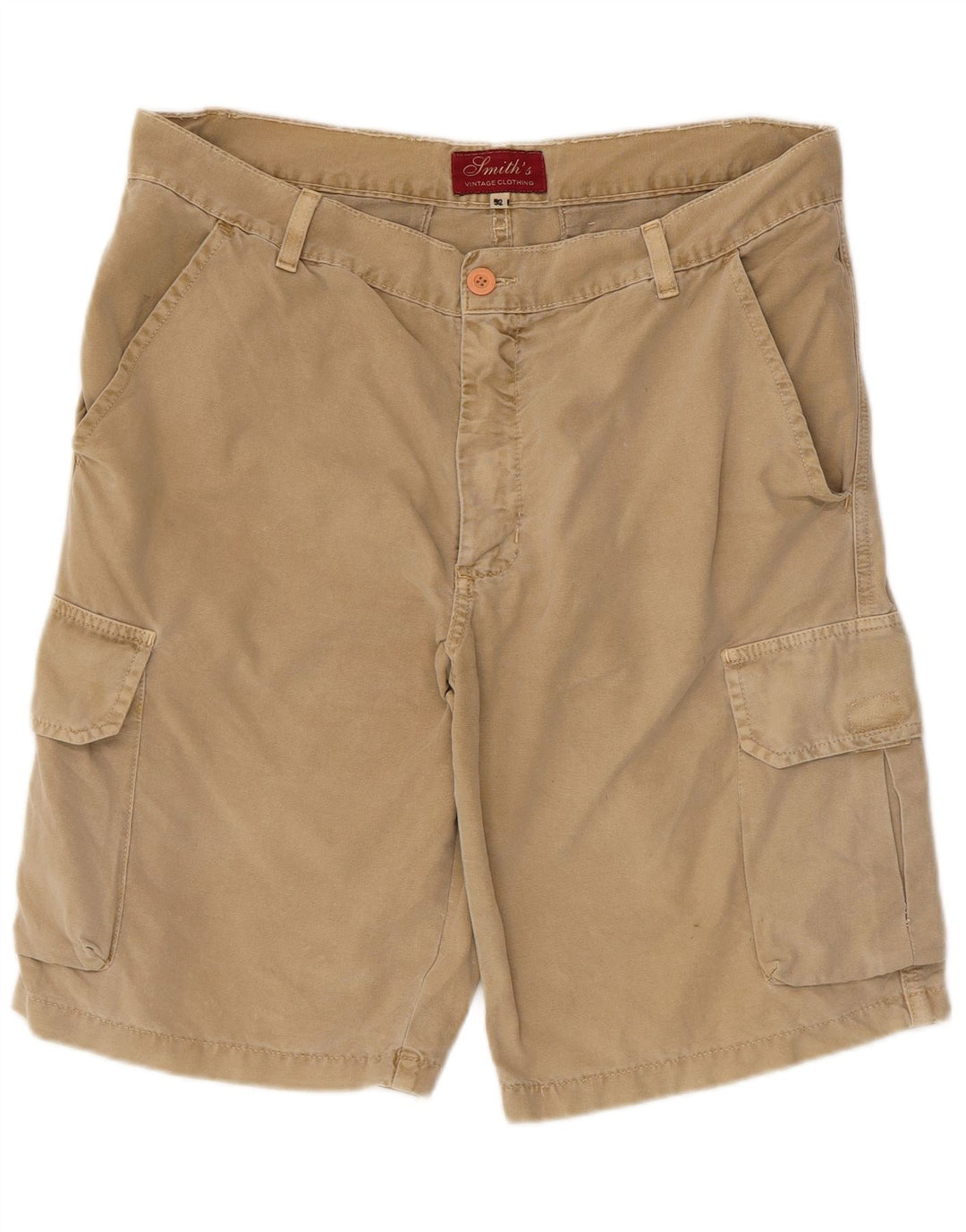 Vintage Herre Cargo Shorts IT 52 XL W36 Beige Bomuld