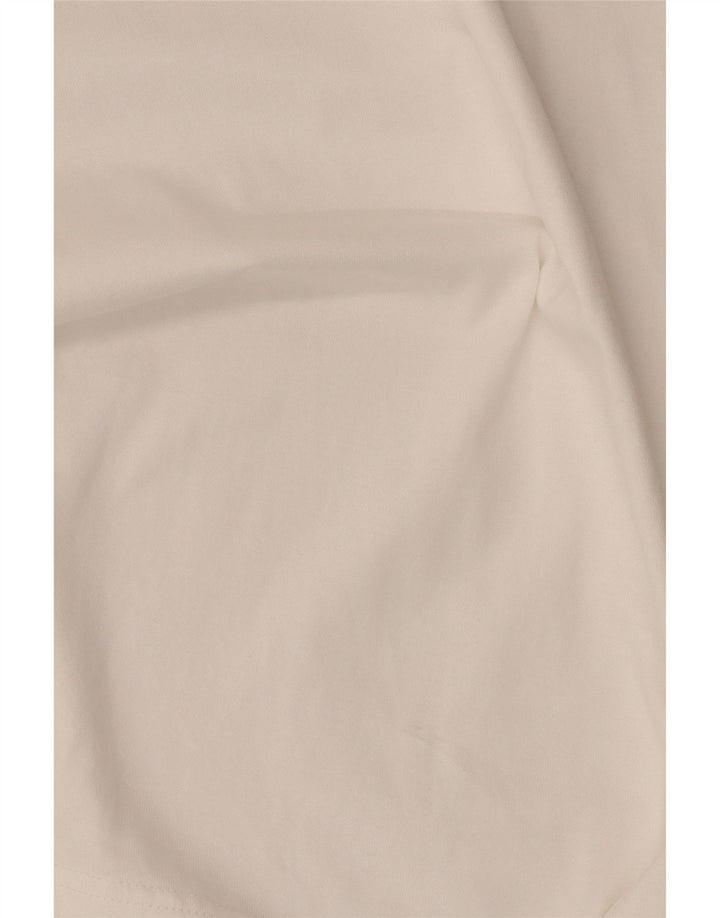 Diesel Dame Grafisk T-Shirt Kjole UK 14 Medium White