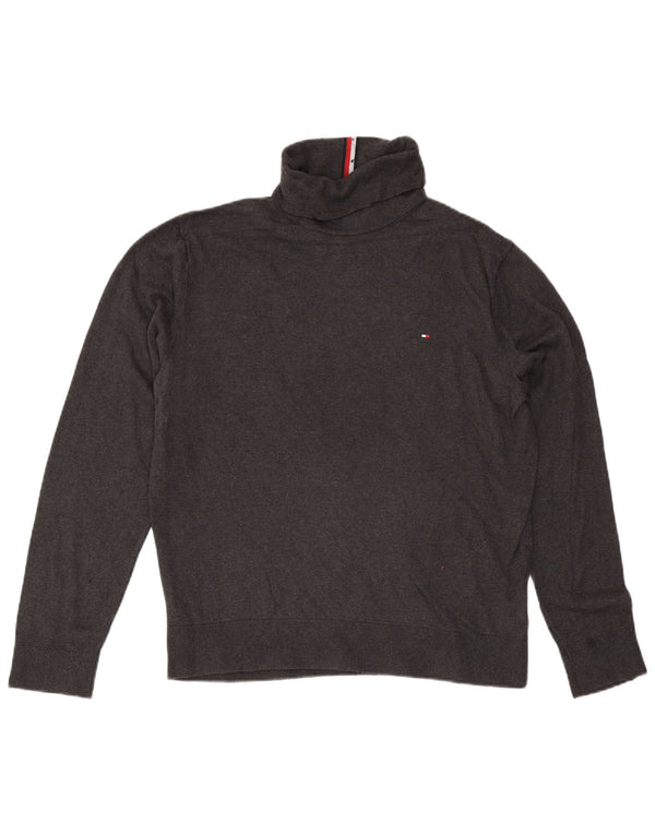 Tommy Hilfiger Herre Rullehals sweater XL Grå Bomuld