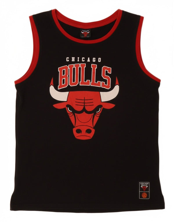 NBA Boys Chicago Bulls Grafisk Vest Top 11-12 År Sort Bomuld