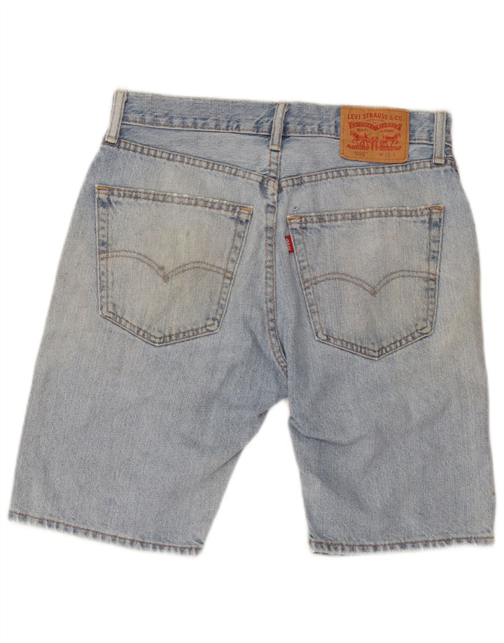 Levi's Herre 505 Distressed Denim Shorts W31 Medium Blue Cotton