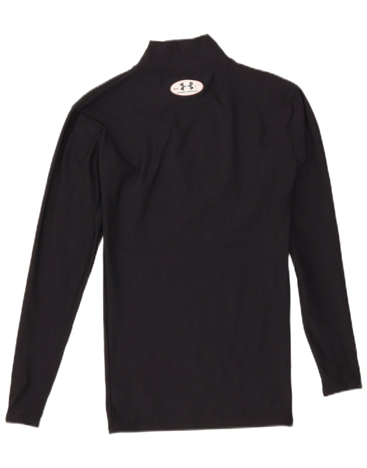Under Armour Herre Cold Gear Top Langærmet Lille Sort Polyester