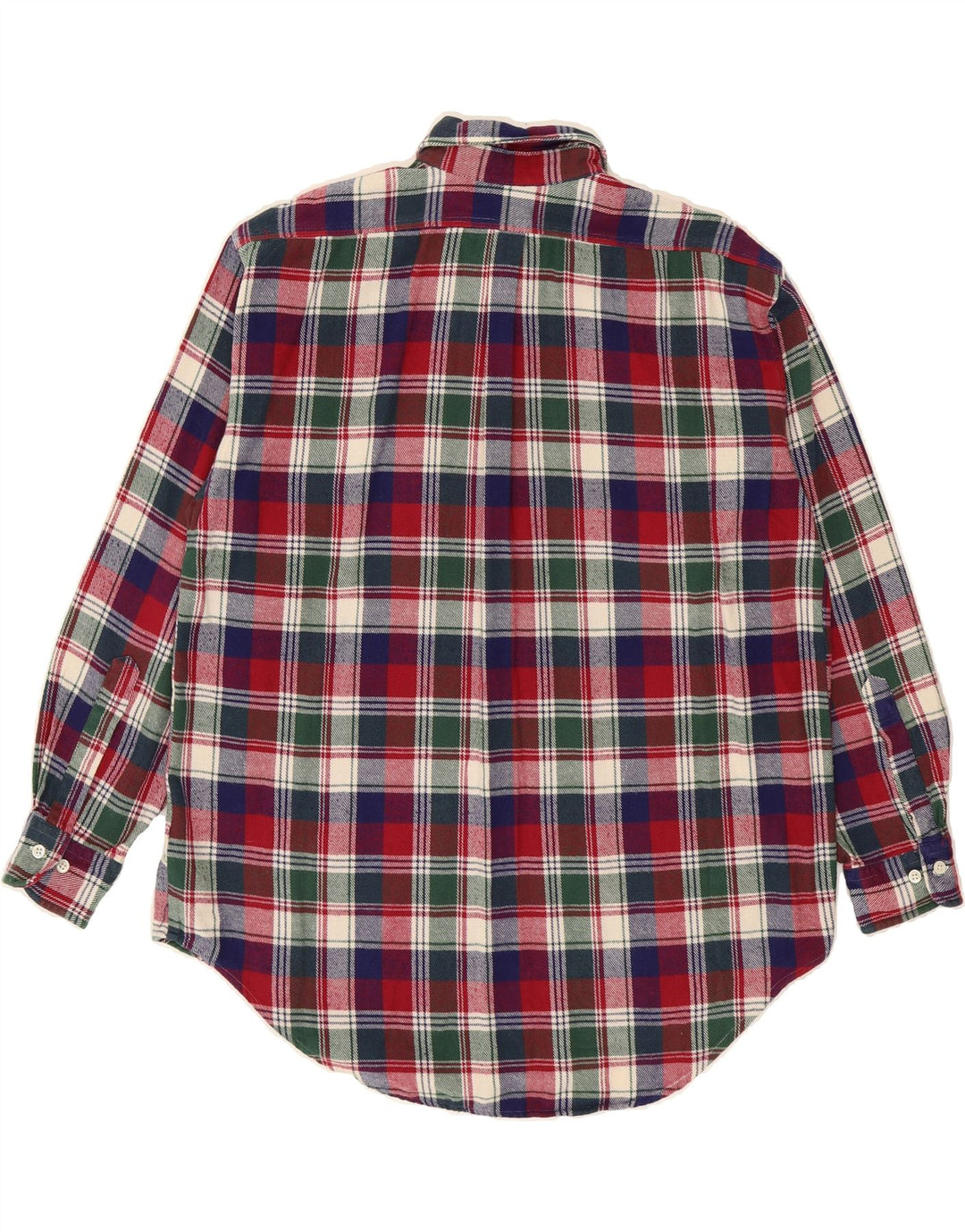 VINTAGE Mens Flannel Shirt Size 16 41 Large Multicoloured Check Cotton Vintage Vintage and Second-Hand Vintage from Messina Hembry 