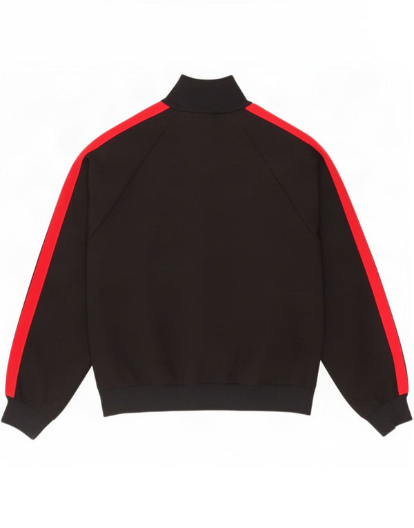 Zara Womens Oversized Tracksuit Top Jacket UK 10 Small Black Colourblock
