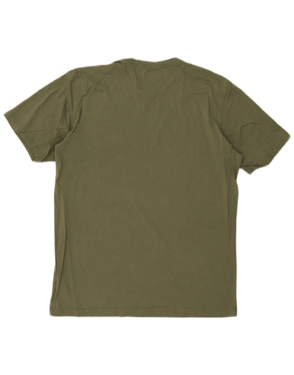 Columbia Herre grafisk T-shirt Top Medium Khaki Bomuld