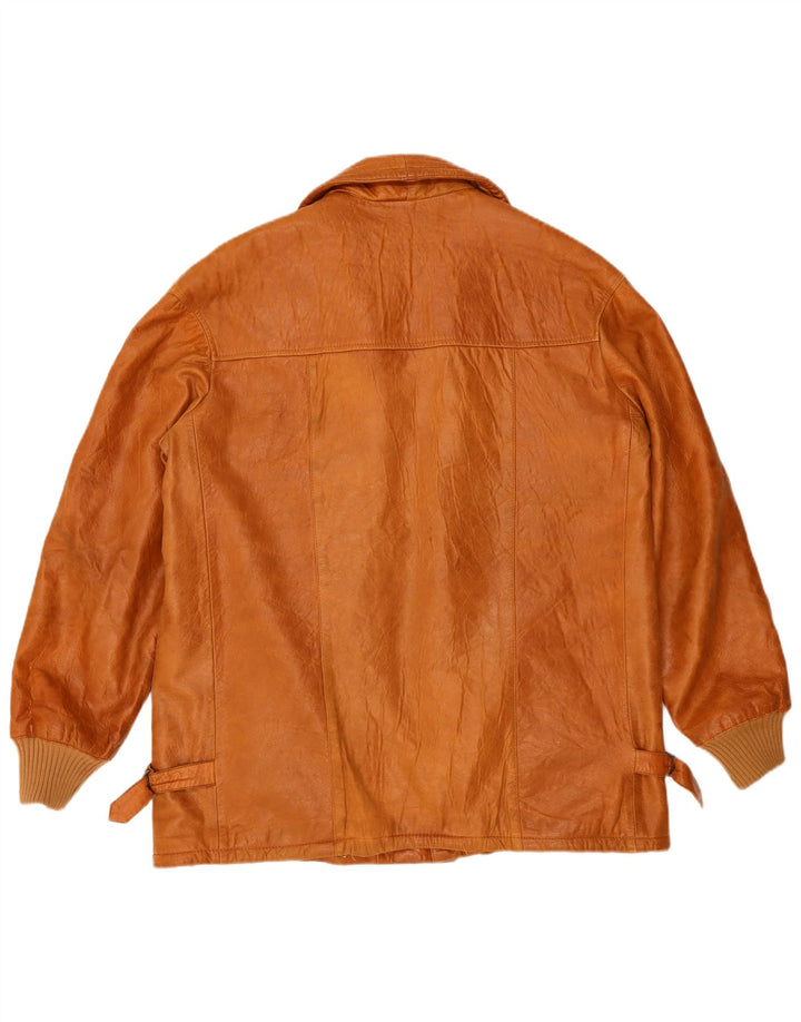 Liverpool Herre Sherpa Læderjakke UK 42 XL Brun Læder