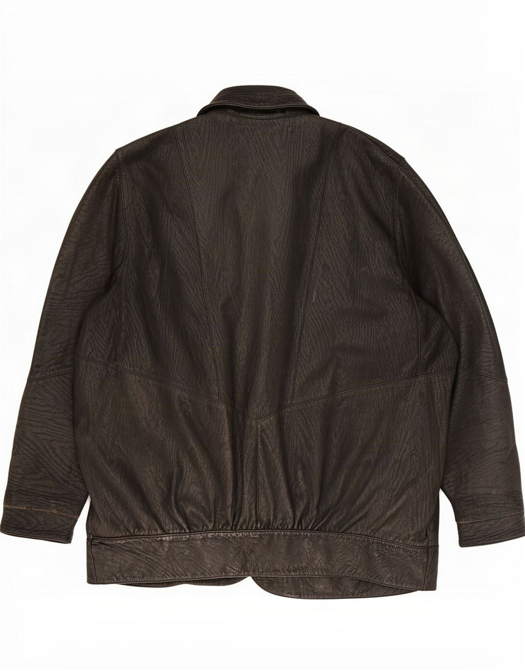 Vintage læderjakke til kvinder UK 18 XL Sort