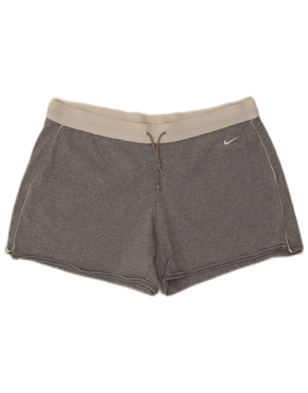 Nike sportsshorts til kvinder UK 16/18 XL Grå Colourblock