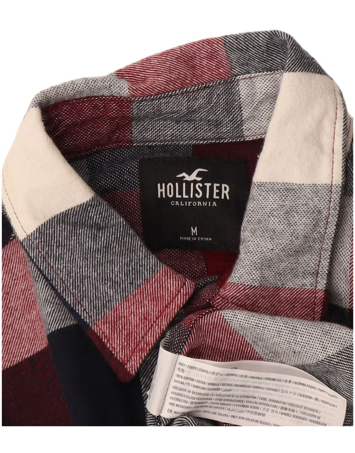 Hollister Herre Flanelskjorte Medium Burgundy Gingham Cotton