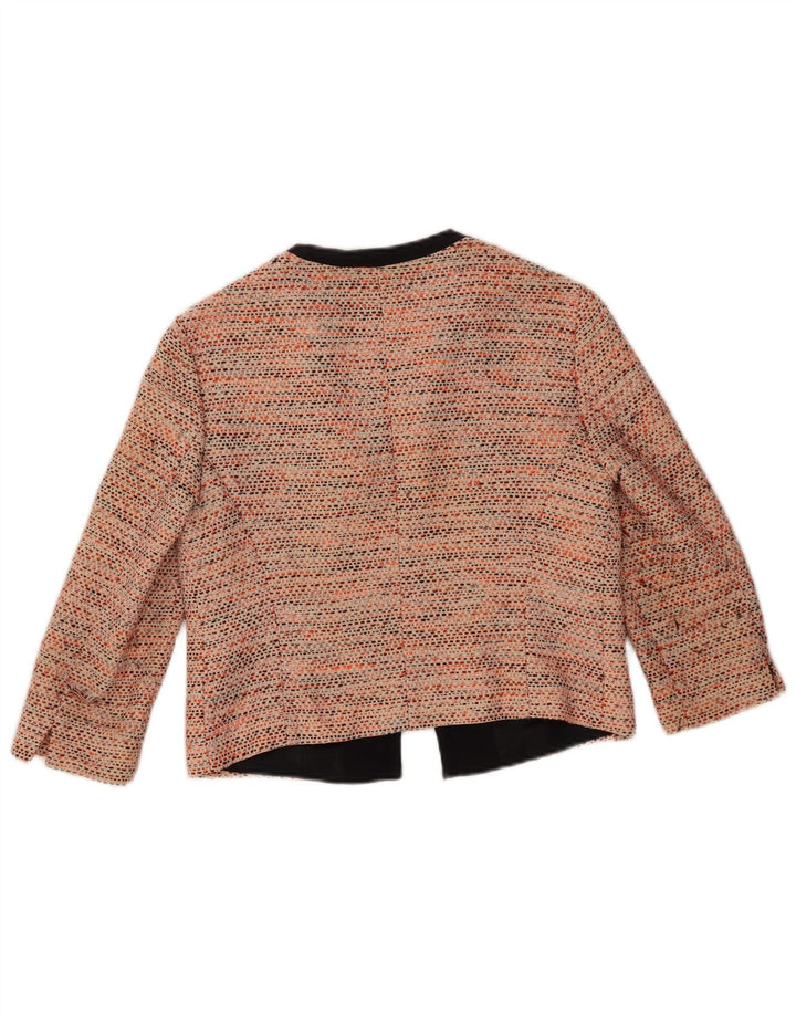 L.K. Bennett Womens 3/4 ærme 2-delt sæt UK 10 Small Orange Flecked