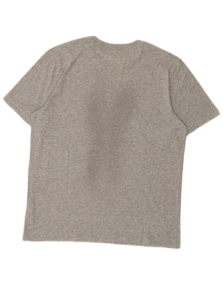 Nike Herre Dri Fit grafisk T-shirt Top Medium Grey Flecked Bomuld