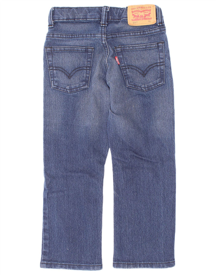 Levi's Boys 511 Slim Jeans 3-4 år W20 L18 Blå Bomuld