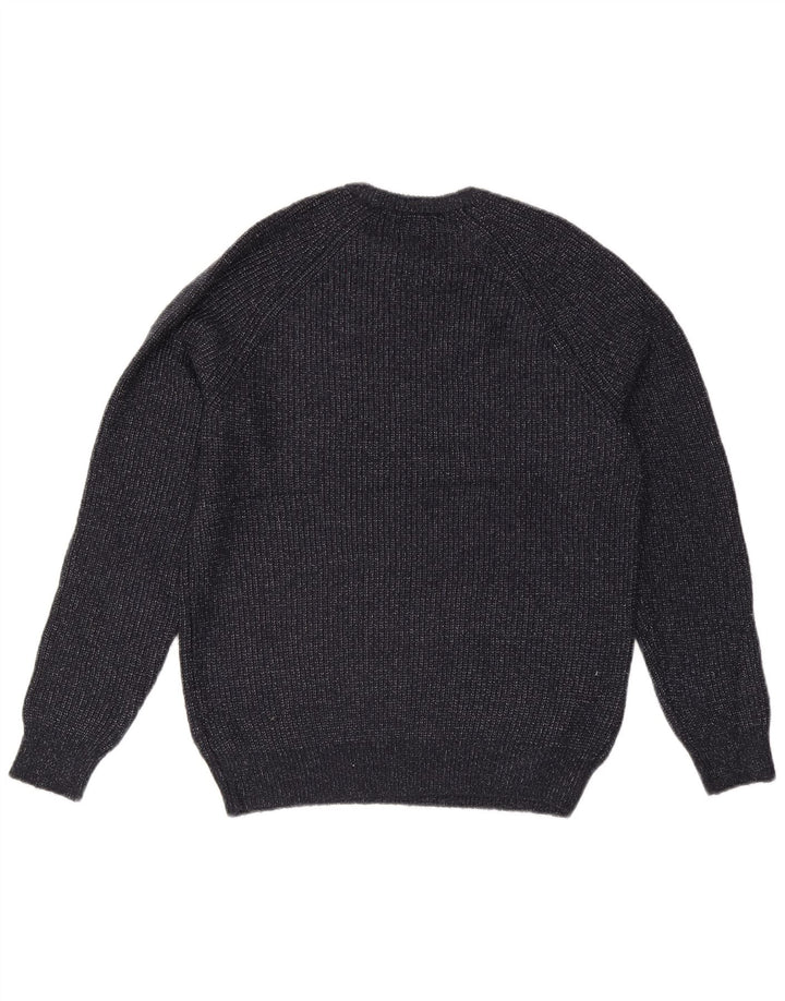Marks & Spencer Herre sweater med rund hals, lille marineblå polyamid