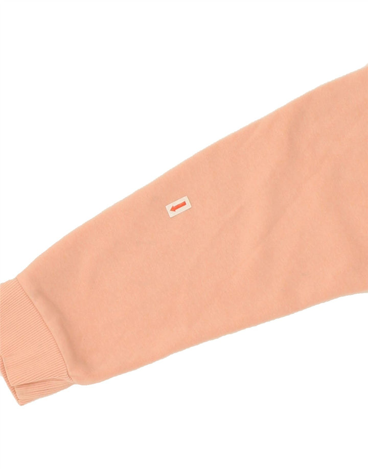 ADIDAS Womens Graphic Sweatshirt Jumper UK 14 Medium Pink Cotton Vintage Adidas and Second-Hand Adidas from Messina Hembry 