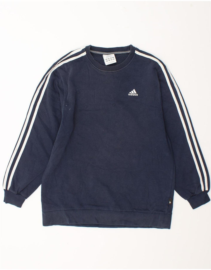 Adidas Sweatshirt til mænd, lille marineblå bomuld