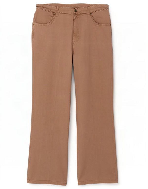 Marks & Spencer Lige fritidsbukser til kvinder UK 16 Large W35 L29 Beige