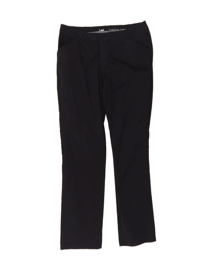 LEE Womens Slim Chino Trousers US 8 Medium W30 L31 Black Cotton Vintage Lee and Second-Hand Lee from Messina Hembry 