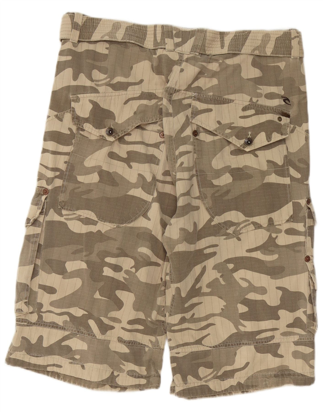 Rip Curl Herre Cargo Shorts W36 Stor Beige Camouflage Bomuld