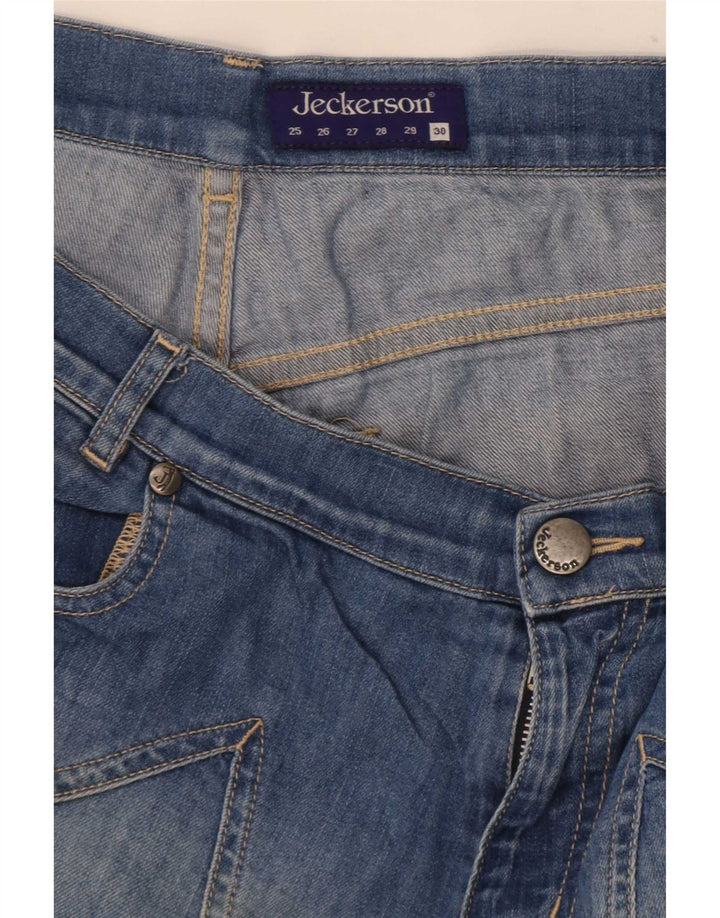 Jeckerson Dame Bermuda Denim Shorts Medium W30 Blå Bomuld
