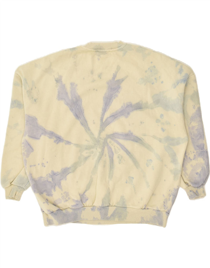 PULL & BEAR Mens Graphic Sweatshirt Jumper Medium Off White Tie Dye Cotton | Vintage Pull & Bear | Thrift | Second-Hand Pull & Bear | Used Clothing | Messina Hembry 
