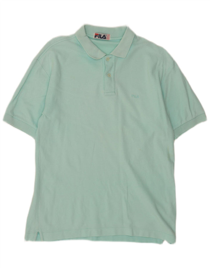 Fila herre poloshirt XS turkis bomuld