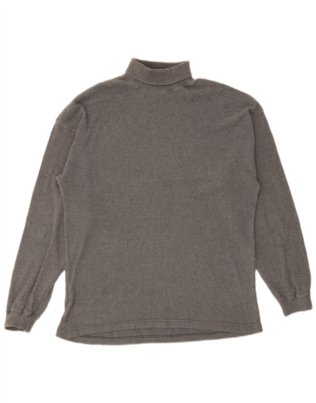Marks & Spencer Herre Roll Neck Top Langærmet lille grå bomuld