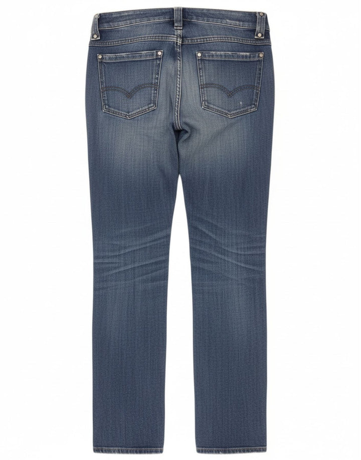 Diesel Dame Distressed Straight Jeans W30 L32 Blå Bomuld
