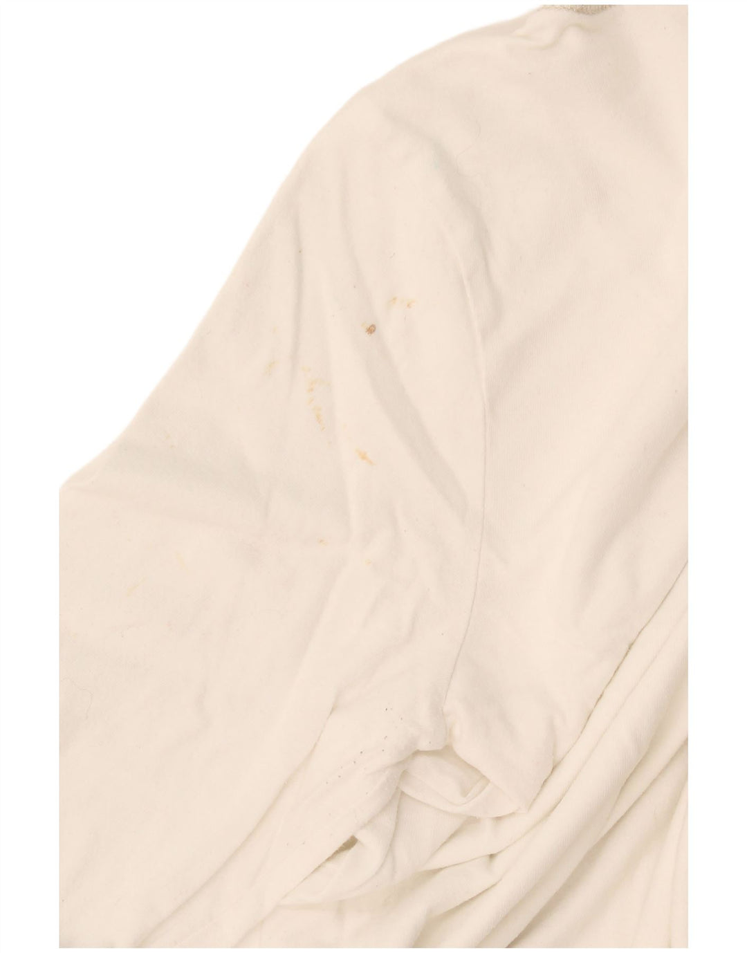Tommy Hilfiger Dame Grafisk Top Langærmet UK 12 Medium Hvid Bomuld