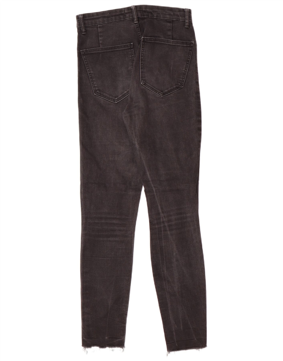 Zara Dame Distressed Skinny Jeans EU 36 XS W26 L27 Sort Moderne