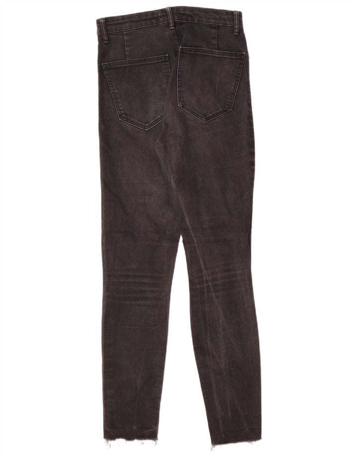 Zara Dame Distressed Skinny Jeans EU 36 XS W26 L27 Sort Moderne