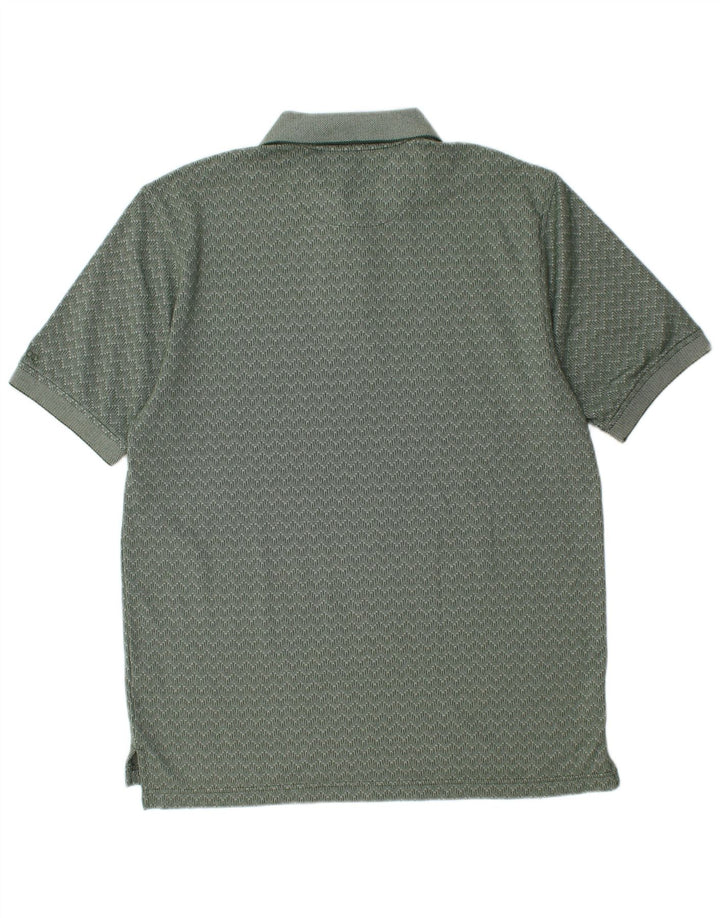 Izod Polo Shirt til mænd Medium Grøn Chevron Bomuld