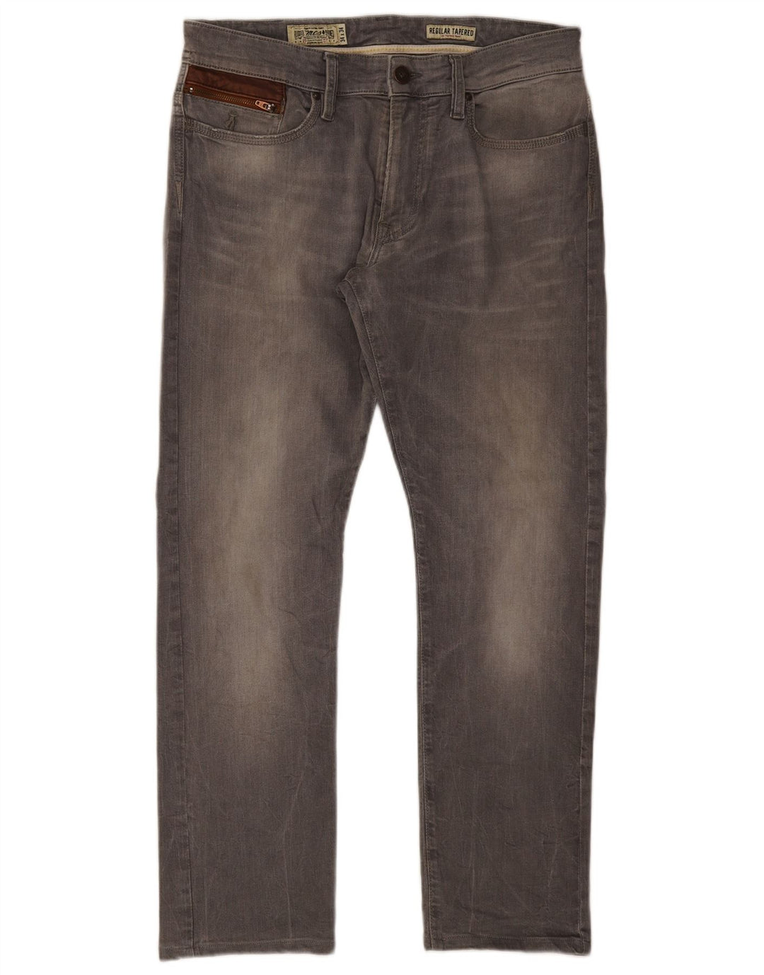 Marlboro Classics Herre Regular Tapered Jeans W34 L30 Grå