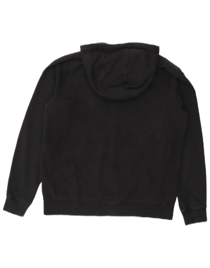 Nike Dame Oversized Hættetrøje Sweater UK 14 Medium Sort Bomuld