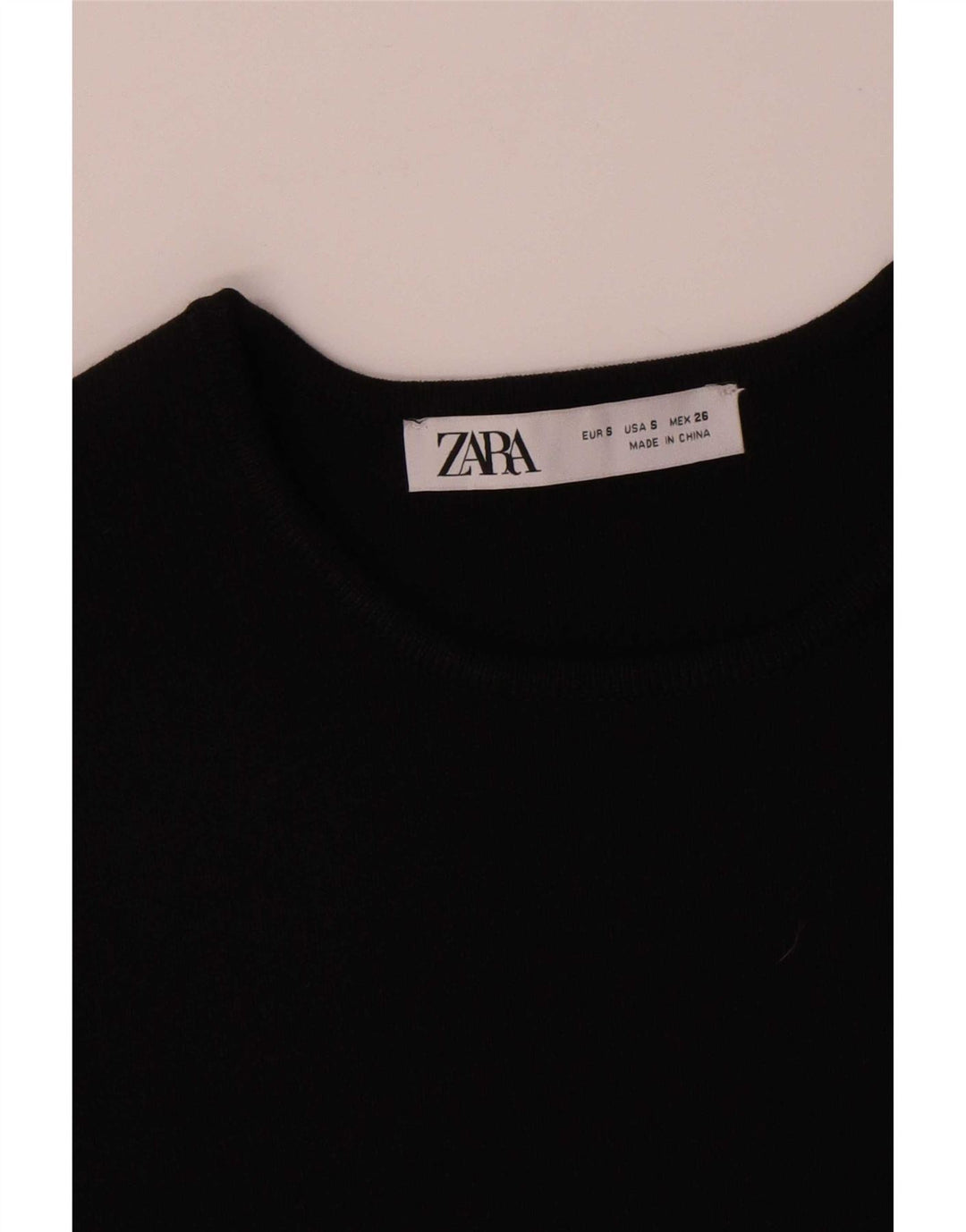 Zara Damevest Top UK 10 Small Black Polyester