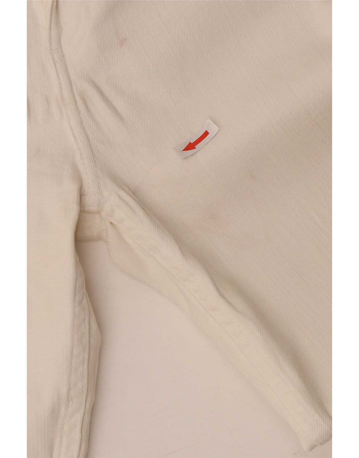 Zara Dame Flared Jeans EU 36 XS W26 L26 Hvid Bomuld