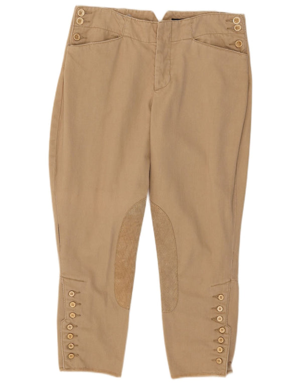 Ralph Lauren Slim Cropped Ridebukser til kvinder US 10 Large W30 L24 Beige