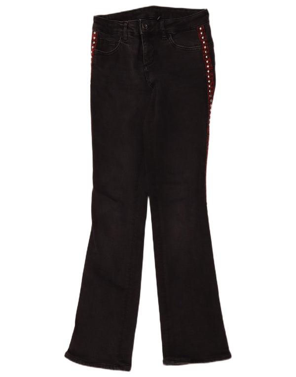 Liu Jo Dame Bootcut Jeans W26 L31 Sort Bomuld
