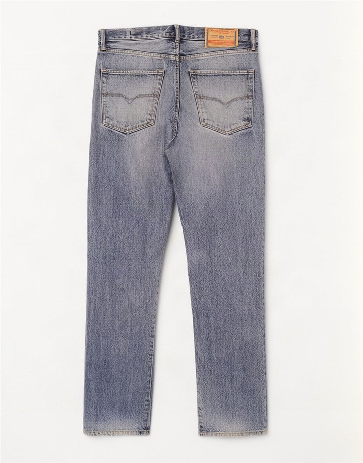 Diesel Herre Straight Jeans W34 L30 Blå Bomuld