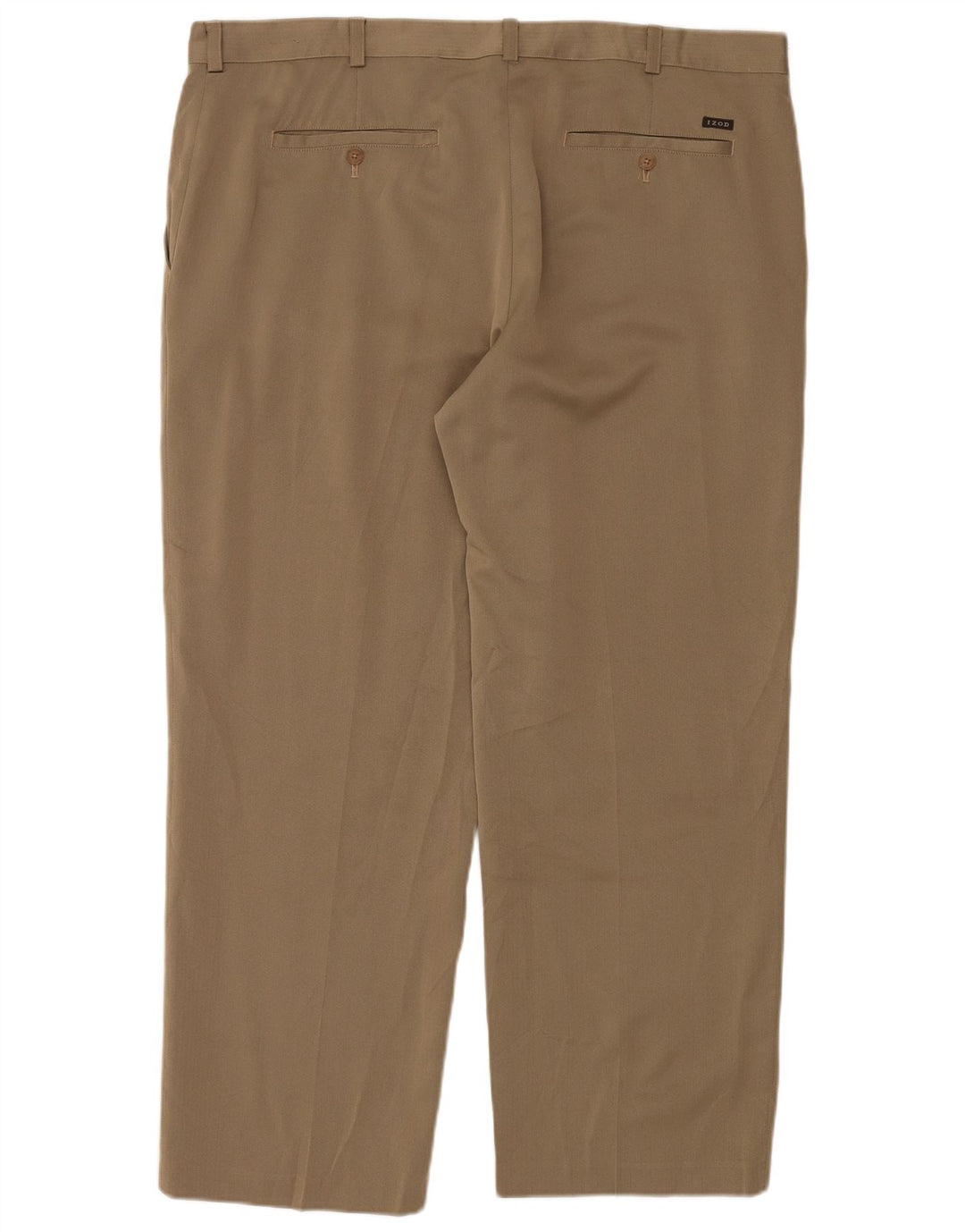 Izod Straight Chino Bukser til mænd W42 L30 Beige Polyester