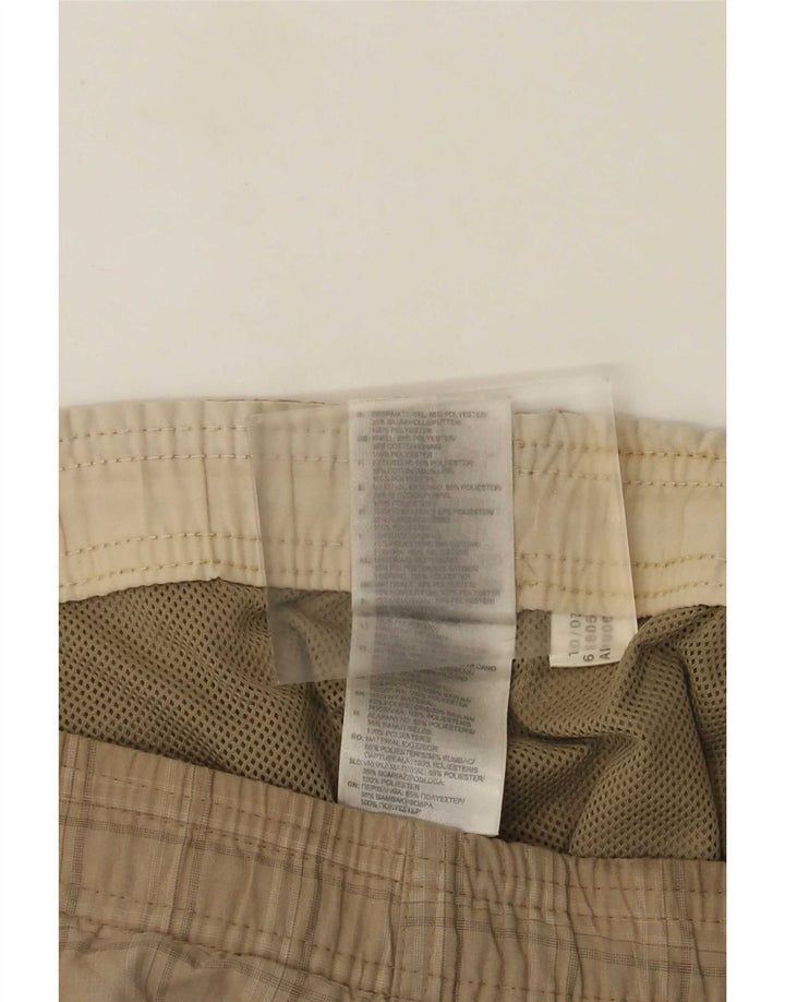 Adidas Badeshorts til mænd store beige ternet polyester
