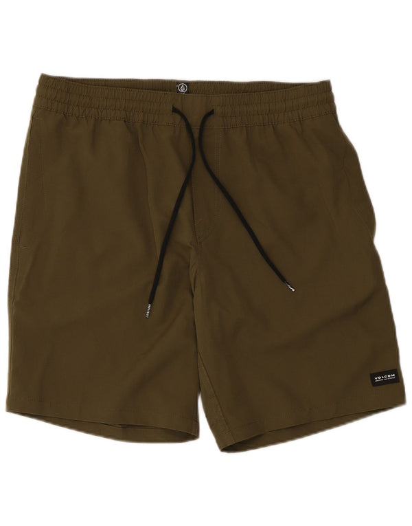 Volcom Badeshorts til mænd Large Khaki Polyester