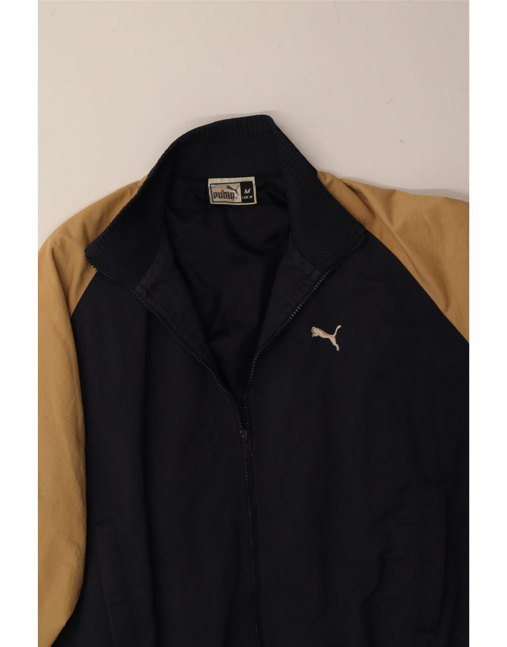 PUMA Træningsdragt til mænd Topjakke Medium Navy Blue Colourblock