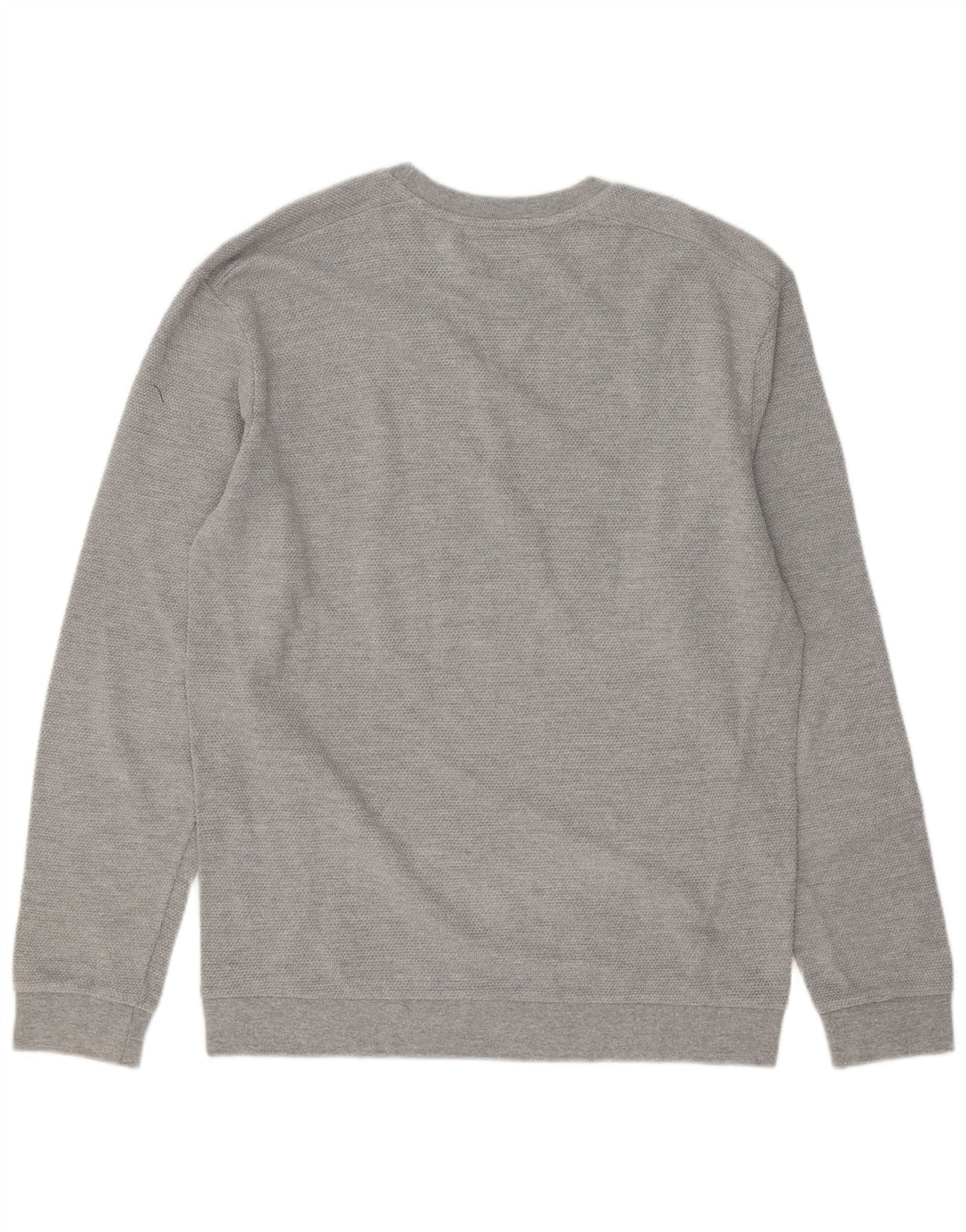 Zara Herre sweater med rund hals XL Grå bomuld