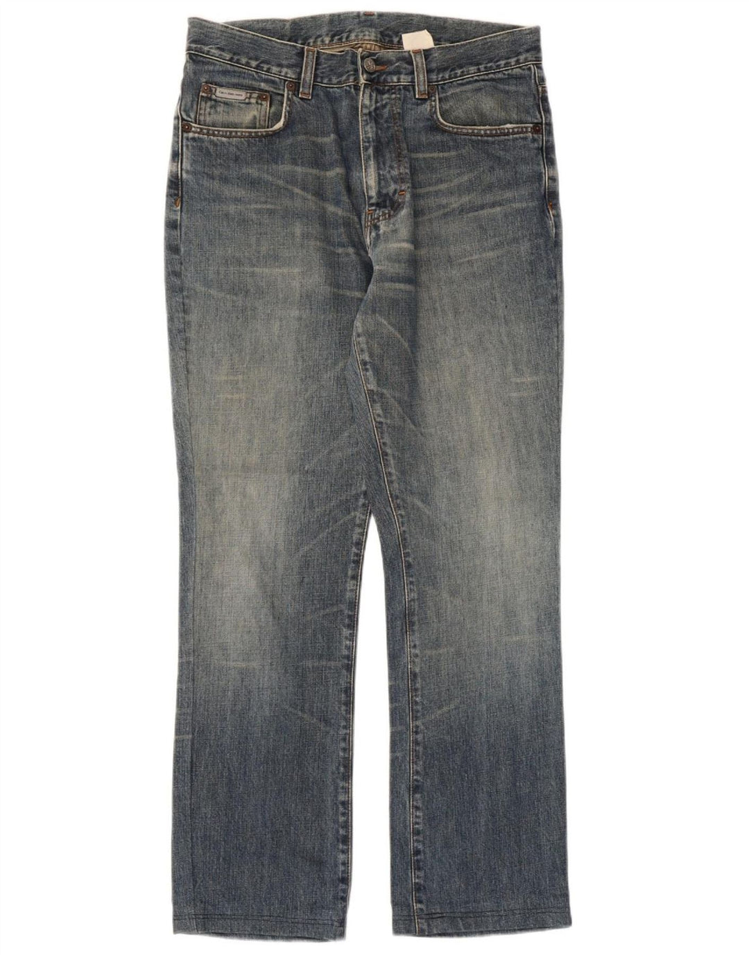 CALVIN KLEIN Straight jeans til mænd W31 L29 Blå bomuld