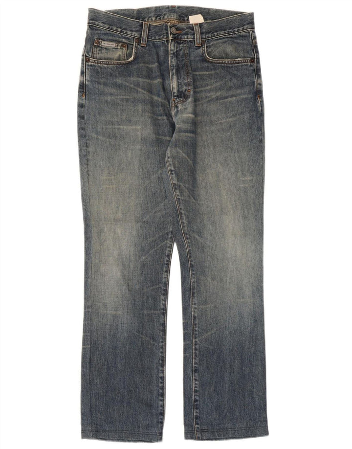 CALVIN KLEIN Straight jeans til mænd W31 L29 Blå bomuld