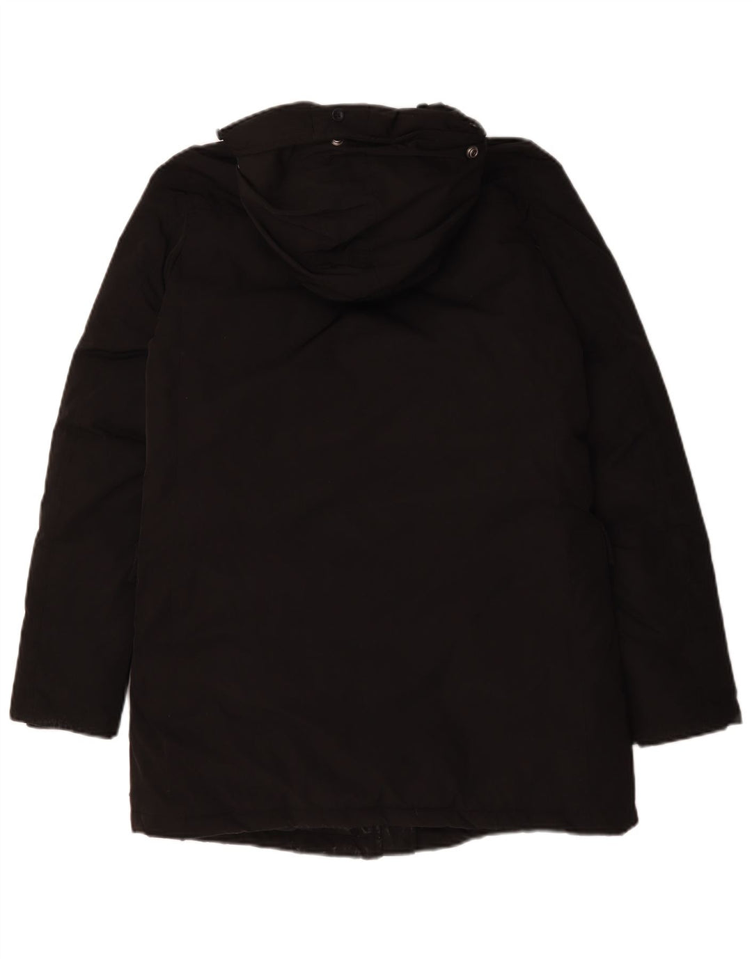 Maison Scotch Dame Hætte Polstret Frakke UK 14 Medium Sort Polyester