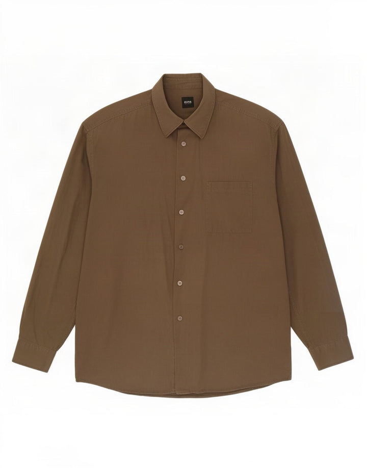 Hugo Boss Herreskjorte XL Khaki Bomuld