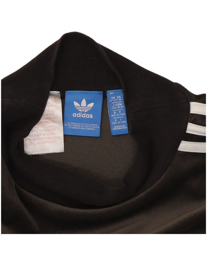 Adidas Pige Velour Sweatshirt Jumper 11-12 År Grå Polyester