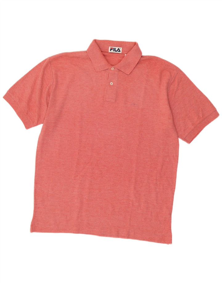 Fila Polo Shirt til mænd IT 50 Medium Rød Bomuld